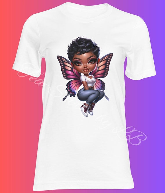 Lady Butterfli Tea-Shirt Maroon