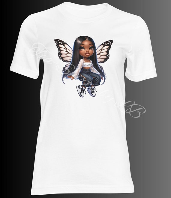 Lady Butterfli Tea-Shirt Black