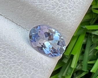 Rare Little Purplish Blue Tanzanite zoisite Oval 0.59 Ct Weight 6.75x4.70 MM Size, Valentine Gift, Jewelry Making, Ring Stone