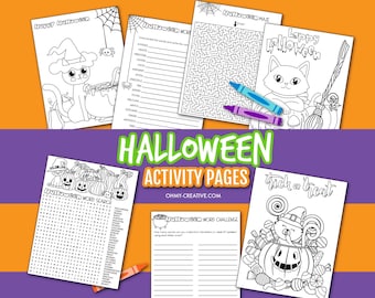 Halloween Aktivität Malseiten Für Kinder Halloween Spiele Wortsuche Halloween Bundle Klassenzimmer Download Lehrer Klassenzimmer Arbeitsblatt