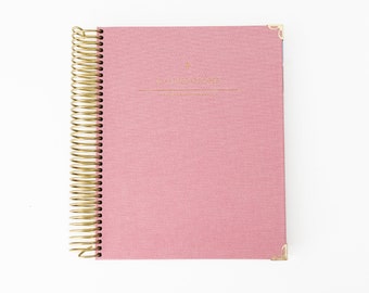 SOLD OUT! 2024 Planner, Pink Planner , Daily Planner, Weekly Planner, Planner, Personalized Planner, Academic Planner, Pink Linen,