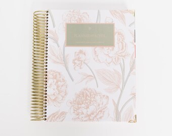 2026 Daily Planner with Tabs, Peonies Cover
