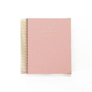 2025 Weekly Planner, 2025 Daily Planner, Academic Planner, Daily Planner, Weekly Planner, Planner, Personalized Planner, Pink Linen,