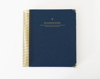 SOLD OUT! 2026 Navy Linen Daily Planner: