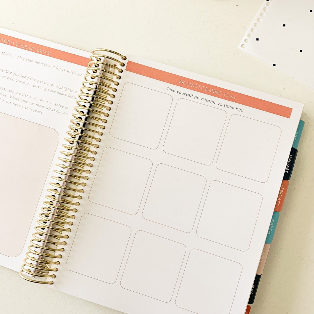 Daily Planner Book Weekly Planner Book Personalized Planner Etsy