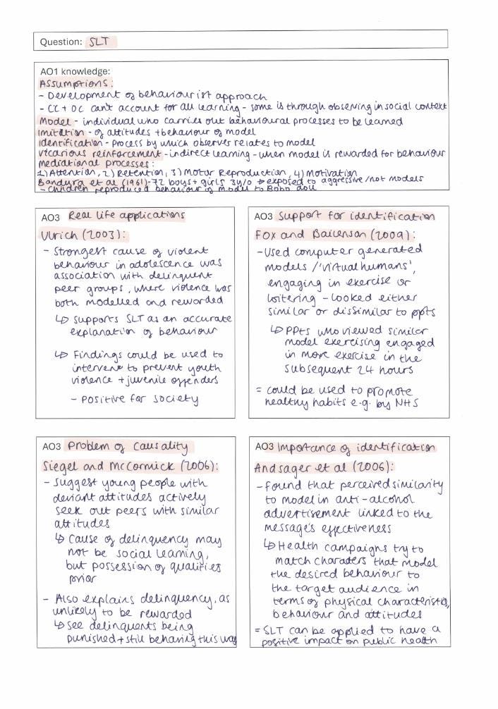 AQA A Level Psych Paper 2 Essay Plans - Etsy UK