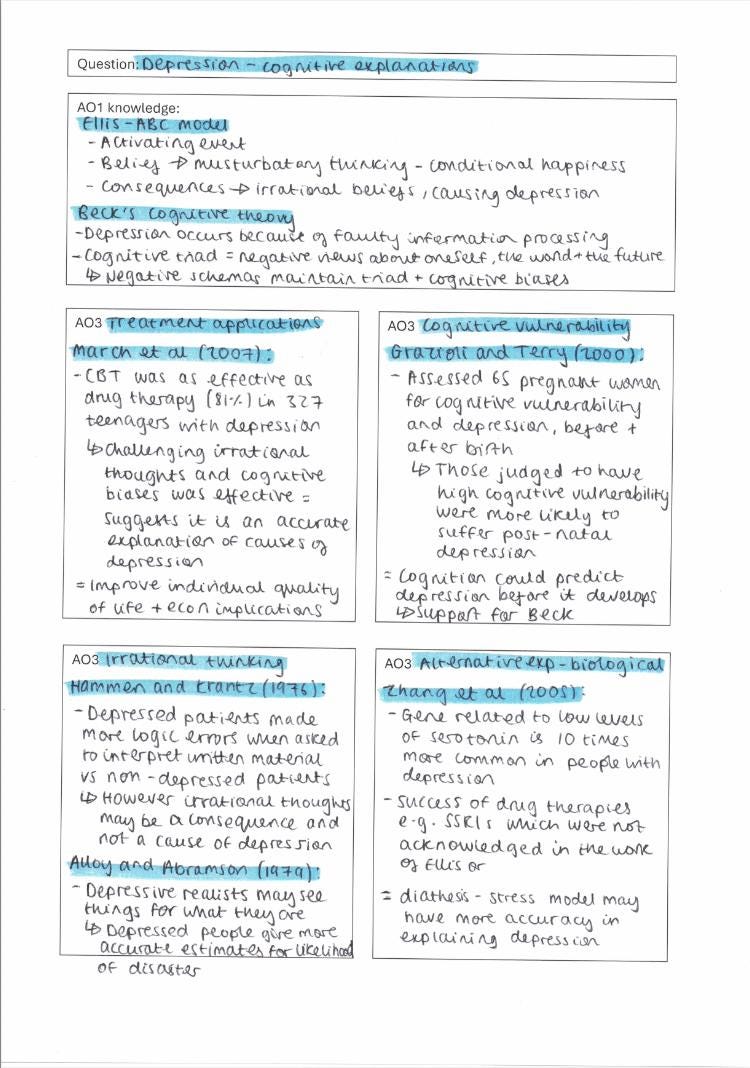 AQA A Level Psychology Paper 1 Complete Essay Plans - Etsy UK