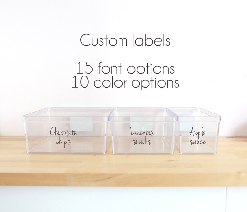 4 Inch Custom Pantry And Home Storage Vinyl Label Kitchen Etsy