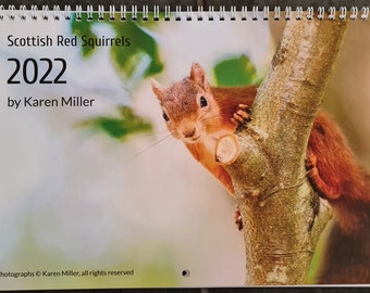 Squirrel Calendar Etsy 2022 Squirrel Calendar