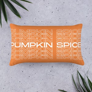 Pumpkin Spice Basic Pillow, Fall Decor Pillows, Fall Pillow, Autumn Pumpkin Pillow, Fall Decor, Pumpkin Pillow Cover, Autumn Decor