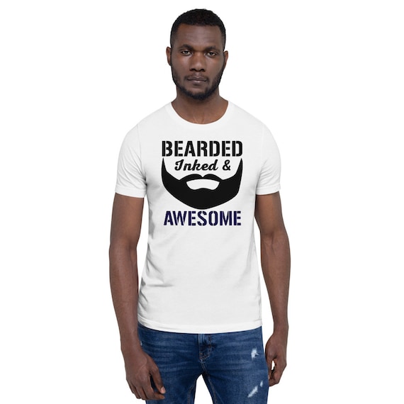 Mens Awesome Dads Have Beards And Tattoos Funny T-Shirt Gift Mens Awesome Dads Have Beards And Tattoos Funny T-Shirt Gift