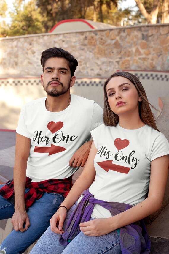 Buy His Only Her One Valentines Day Couple Shirt Valentines Day