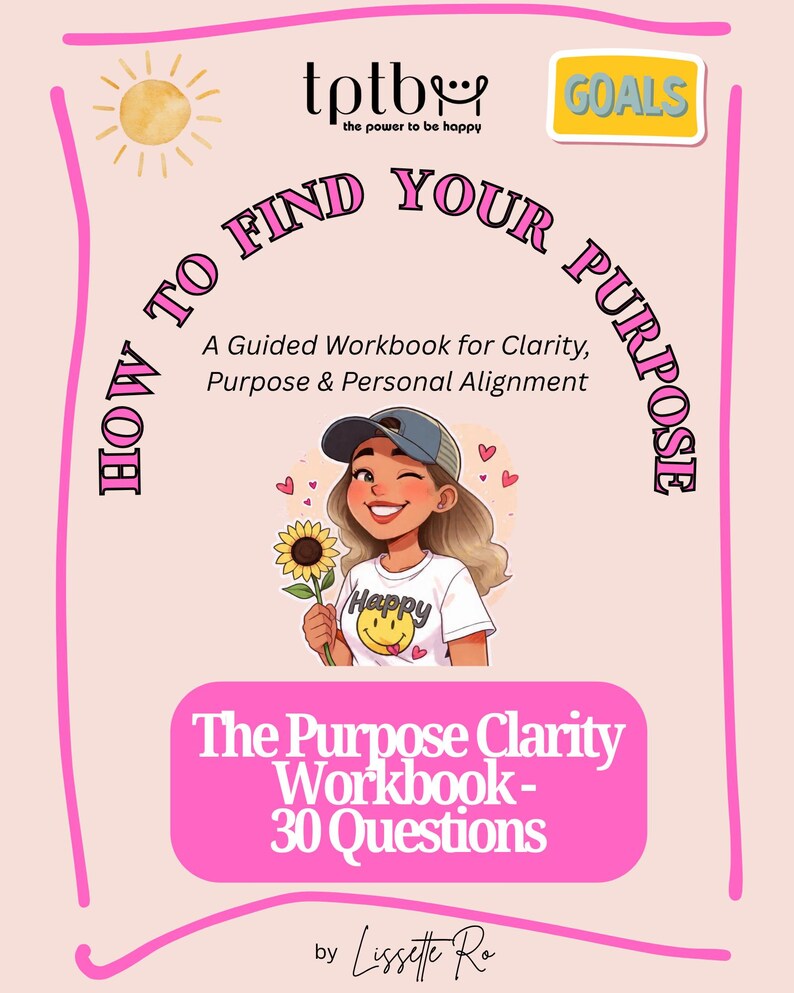 How to Find Your Purpose | 30 Questions to Get Unstuck | Self-Discovery Worksheets (PDF Download) image 2