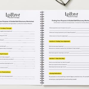 How to Find Your Purpose | 30 Questions to Get Unstuck | Self-Discovery Worksheets (PDF Download) image 6