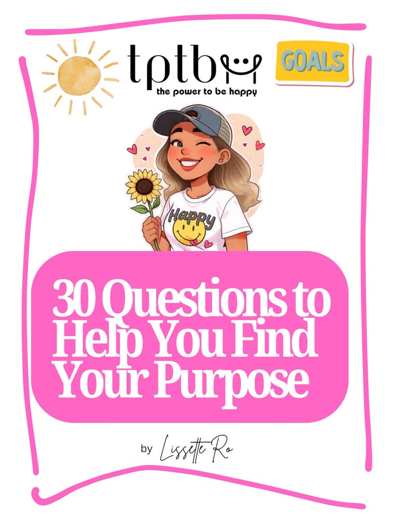 How to Find Your Purpose | 30 Questions to Get Unstuck | Self-Discovery Worksheets (PDF Download) image 5