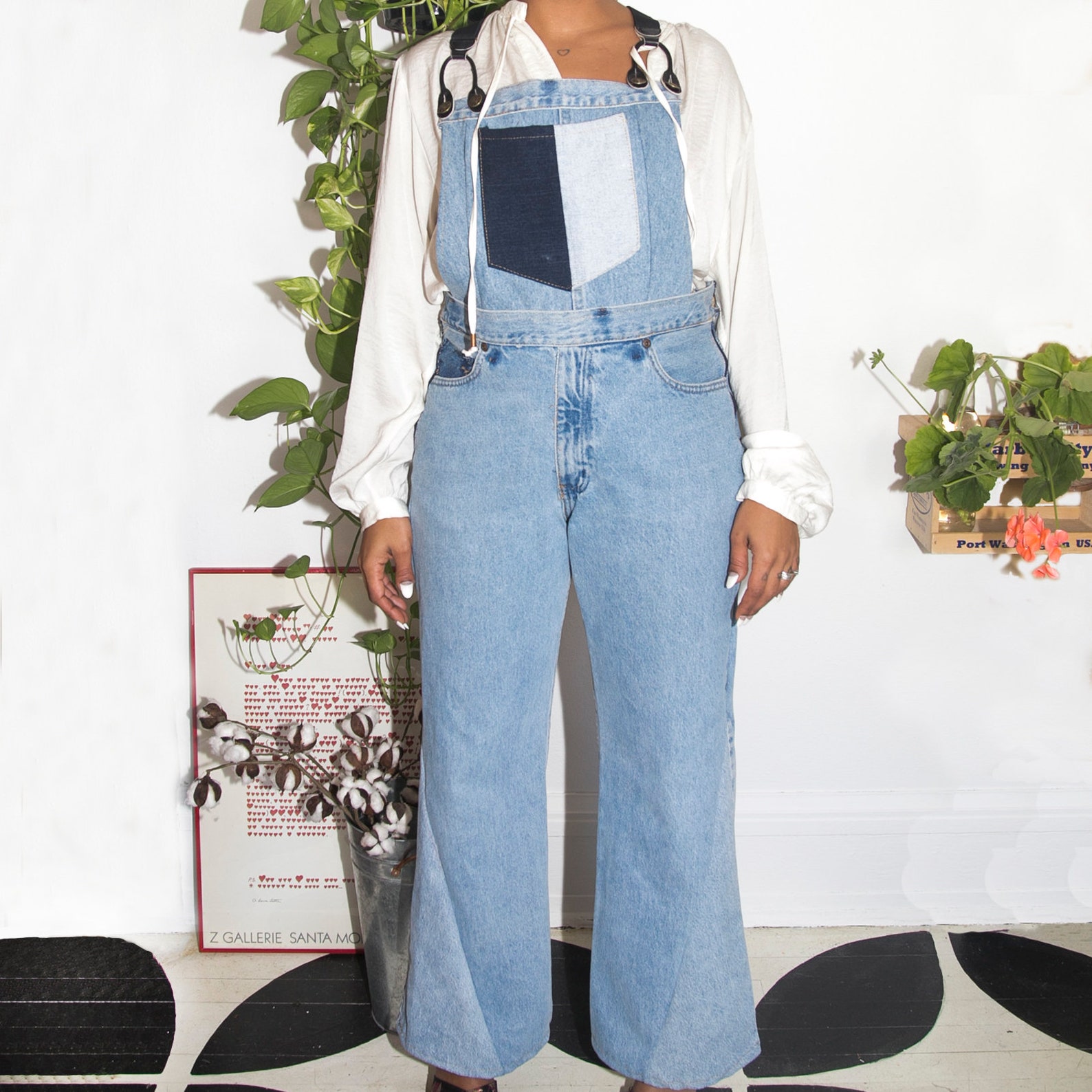 Upcycled suspender straps denim overalls Etsy