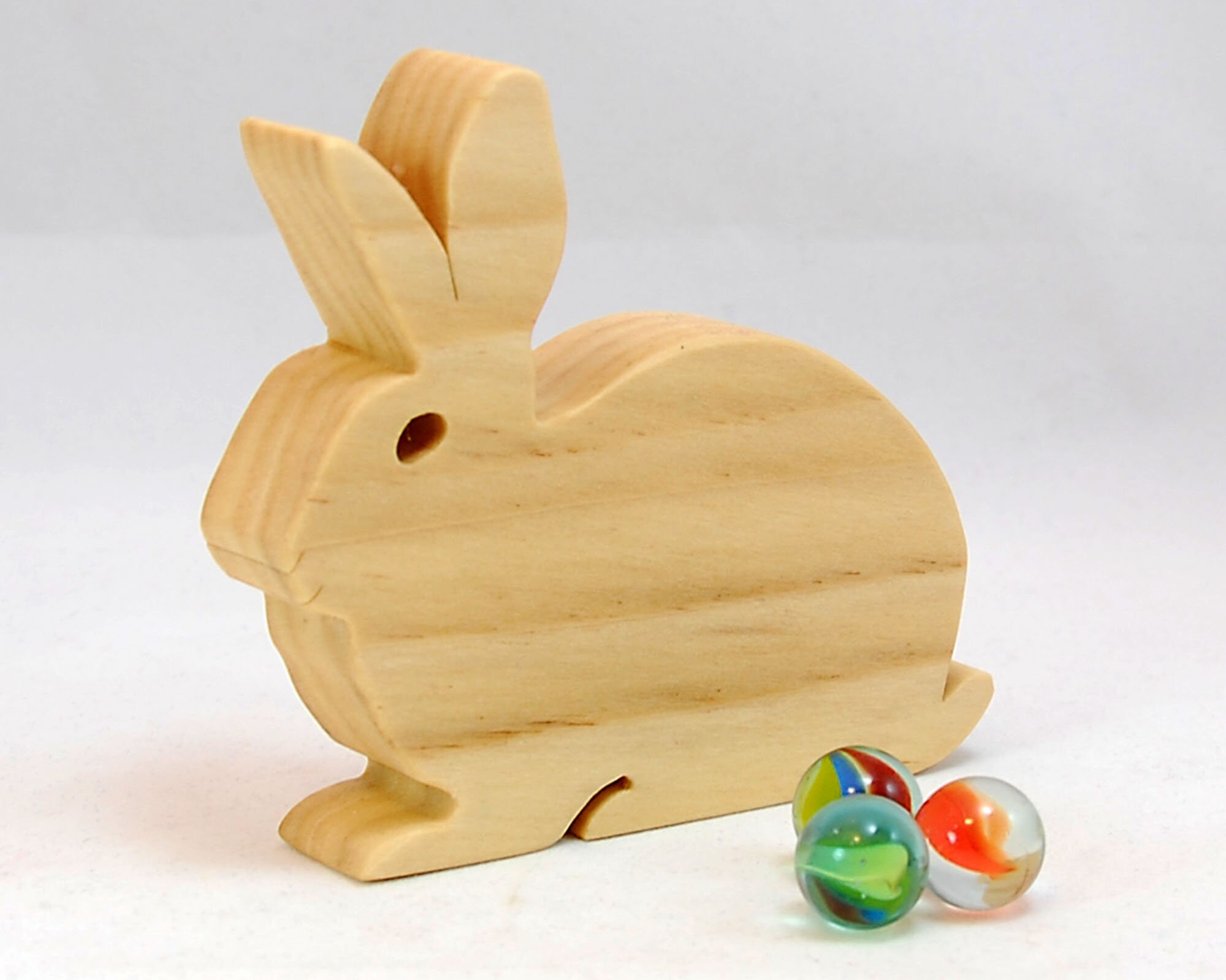 Wooden Bunny Toy.toy Wood Rabbit handmade Hand Cut With Etsy