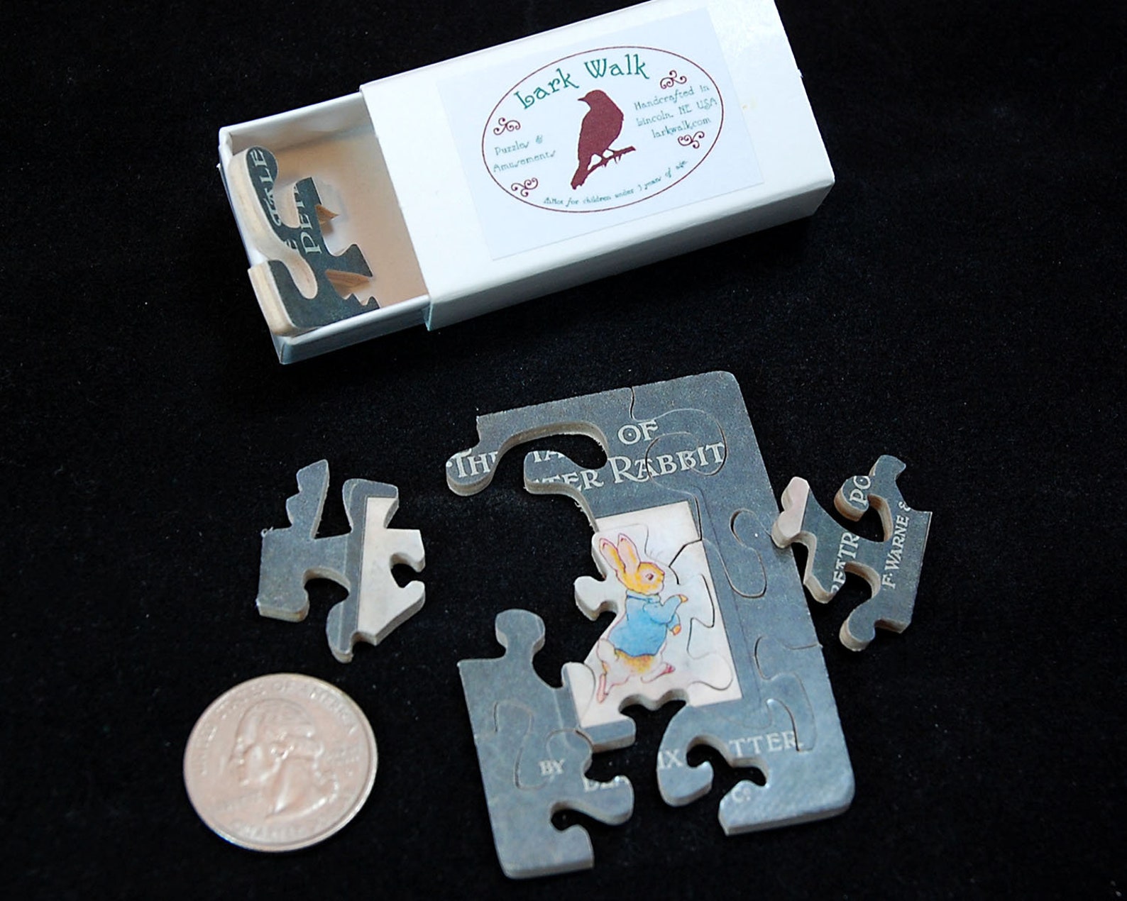 Mini Matchbox Puzzle Peter Rabbit by Beatrix Potter First | Etsy