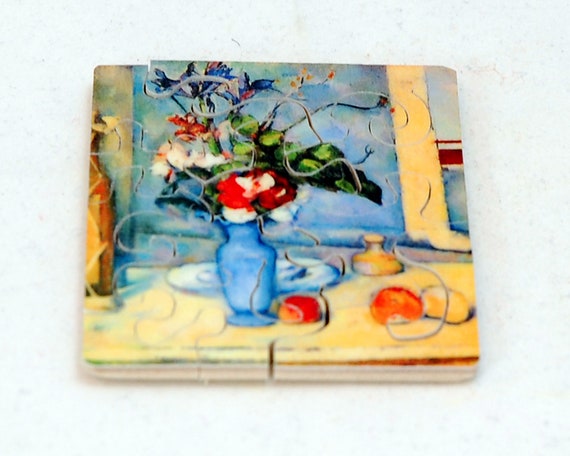 Mini Matchbox Puzzle - Still Life With Blue Vase by Cezanne
