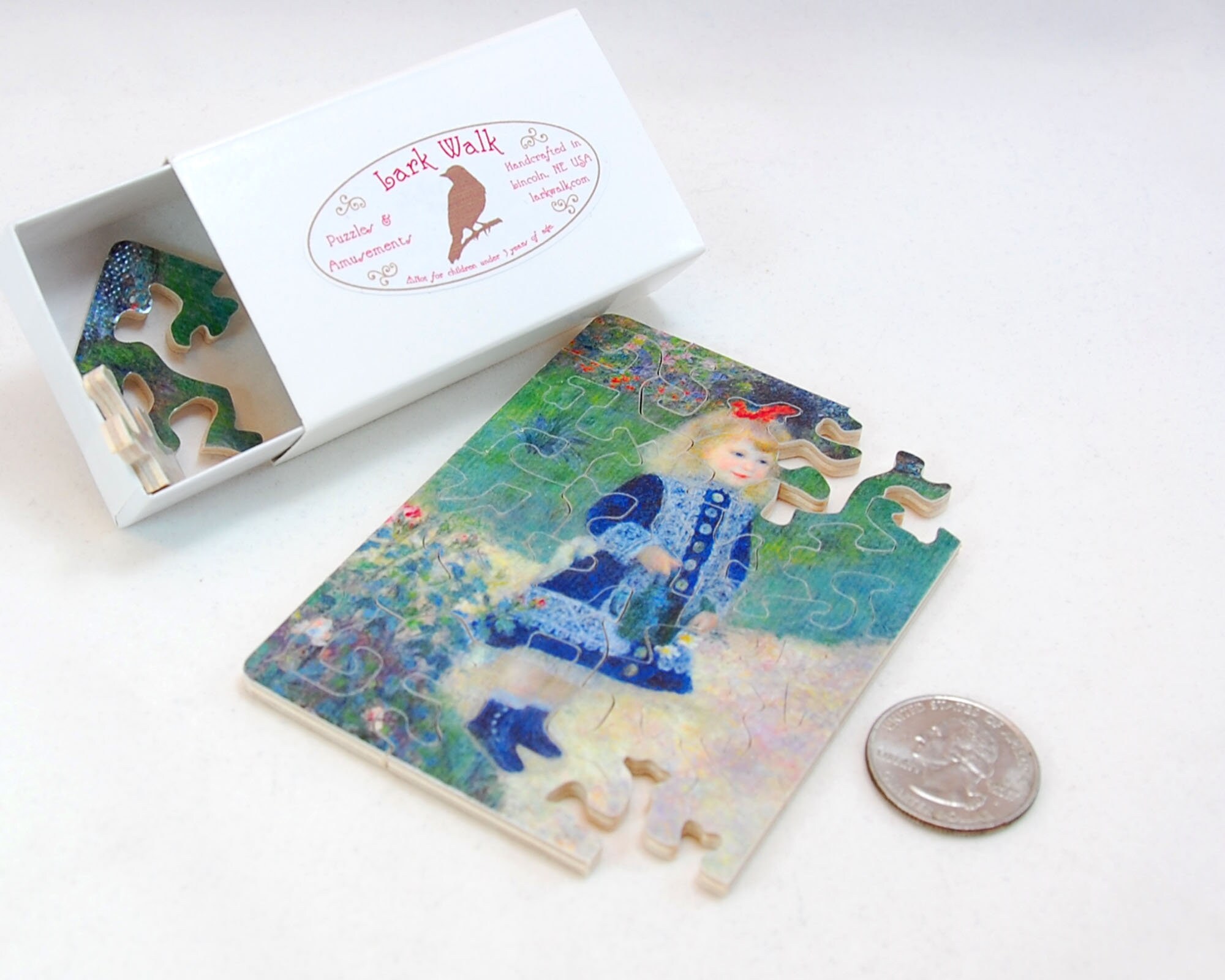 Medium Matchbox Puzzle • Girl With a Watering Can by Renoir