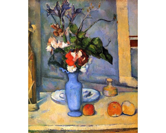 Mini Matchbox Puzzle - Still Life With Blue Vase by Cezanne