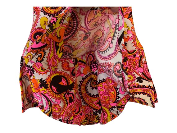 Vintage Swimsuit psychedelic Paisley 1960’s One P… - image 3