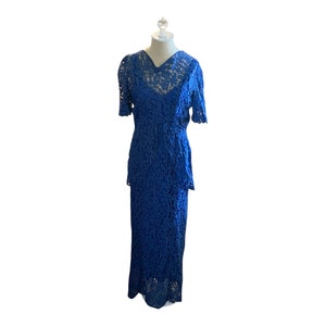 Vintage Kleid | 1940er Jahre | Wiggle Kleid | Spitze | Ein Strich