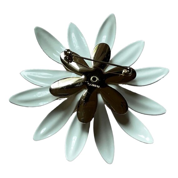 Sarah Coventry Vintage Daisy Brooch Pin MCM 60s 7… - image 2