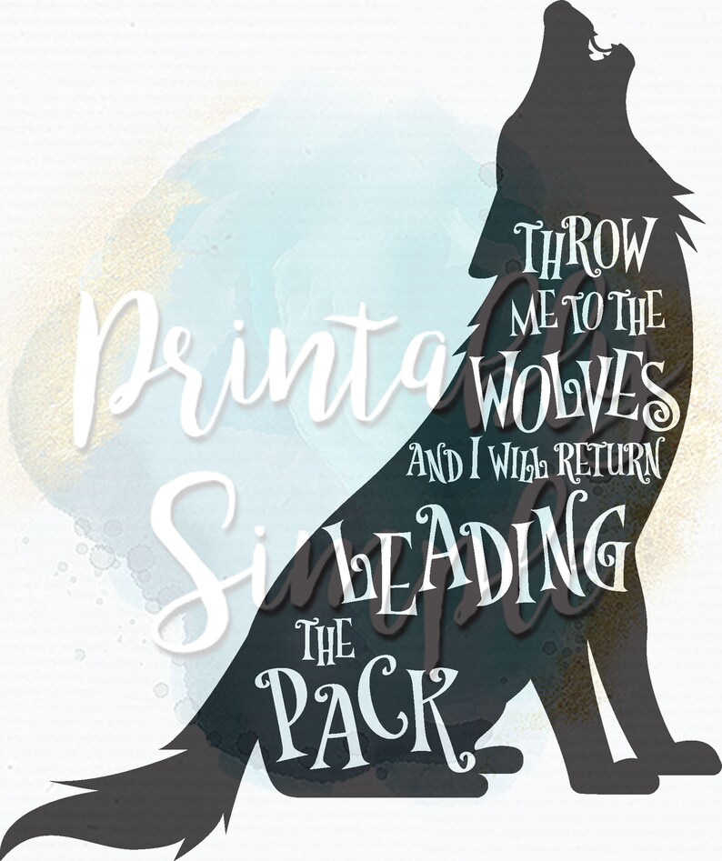 Download Throw Me to the Wolves Leading the Pack SVG Clipart Cut ...