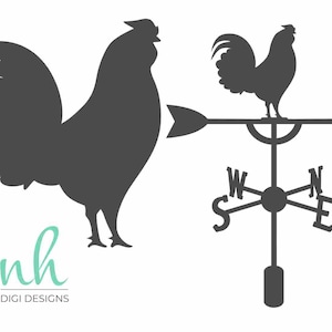 Rooster Weathervane SVG File for Cricut Design Space | Farm Clip Art for Craft Projects| Personal Use/Limited Commercial Use