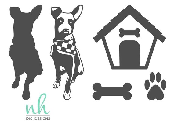 Dog Themed Svg Files For Cricut Design Space Doghouse Clip Etsy
