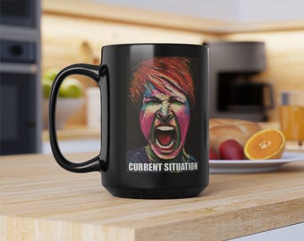 Enough! Graphic Art Mug | Reclaiming Self-Worth Empowerment | Fine Art Drawing by Marie Corfield