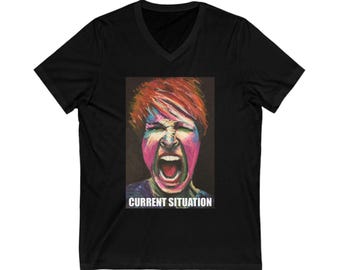 Enough! Graphic Art Unisex Tee | Reclaiming Self-Worth Empowerment Apparel | Fine Art Drawing Streetwear by Marie Corfield
