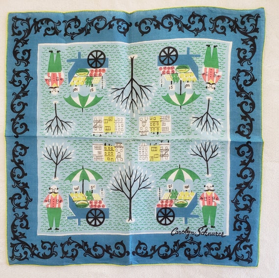 Vintage Designer Carolyn Schnurer Village Square F