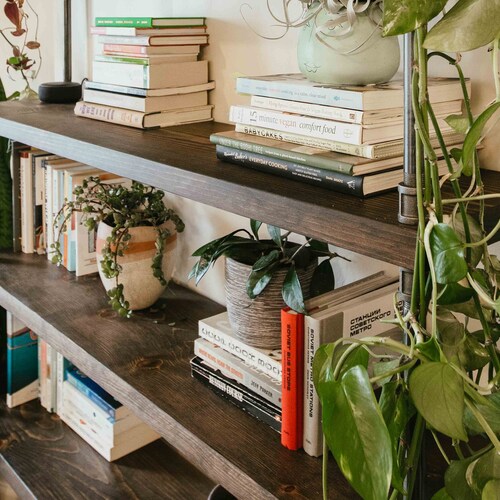 Industrial Style Bookcase Industrial Pipe Rustic Shelving - Etsy