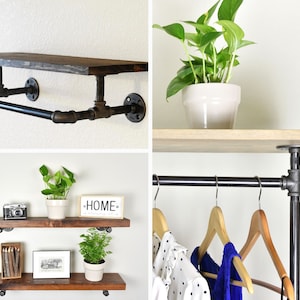 Industrial Style Entryway Bench with Coat Hooks and Shoe Rack, Mudroom Organization Coat Rack and Shoe Bench Hall Tree image 6