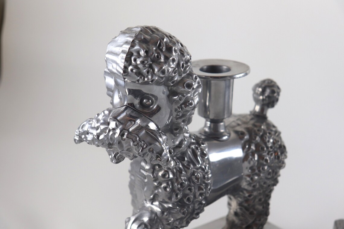 PAIR of IKEA Foremal Standard Poodle Candle Holders Aluminum Etsy