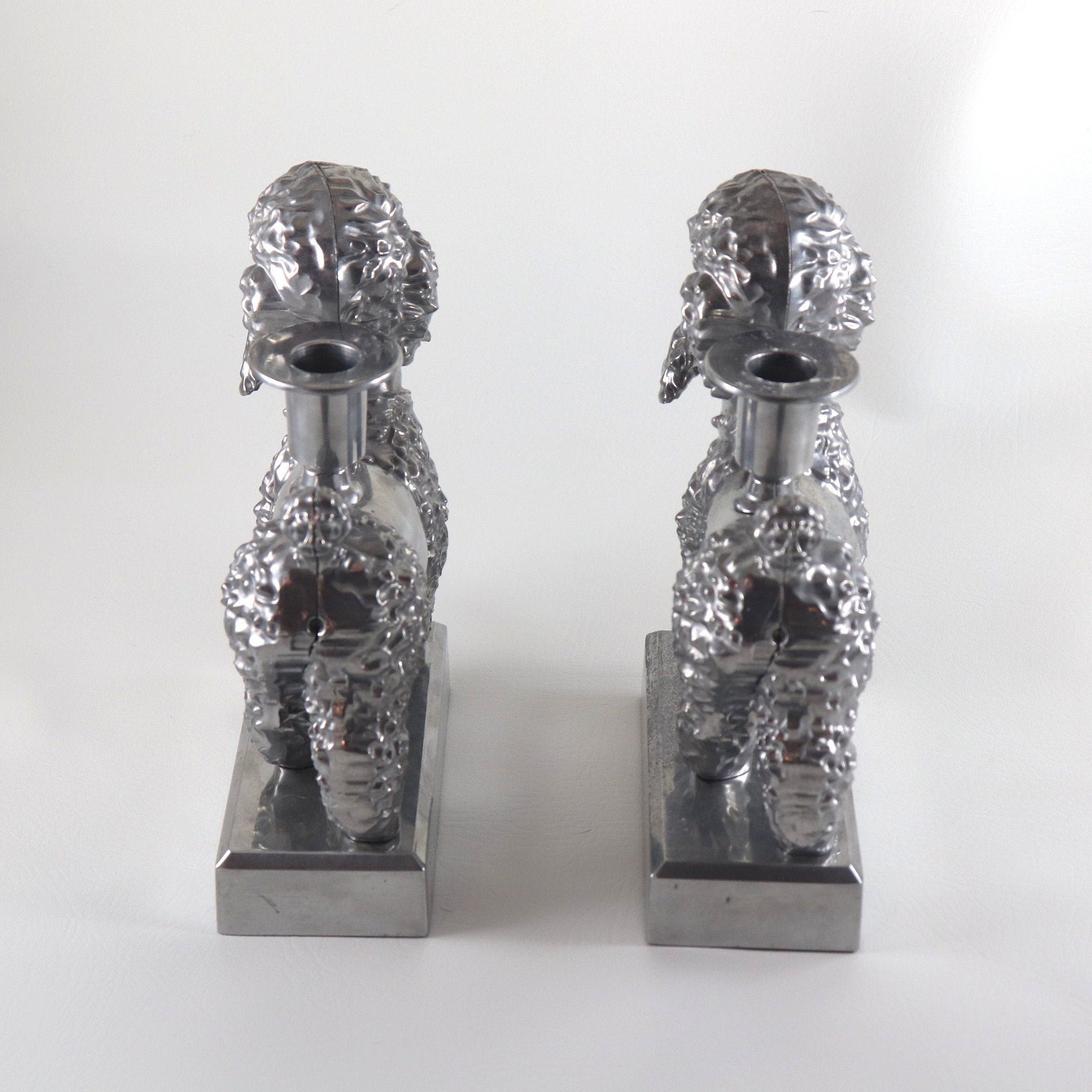 PAIR of IKEA Foremal Standard Poodle Candle Holders Aluminum Etsy