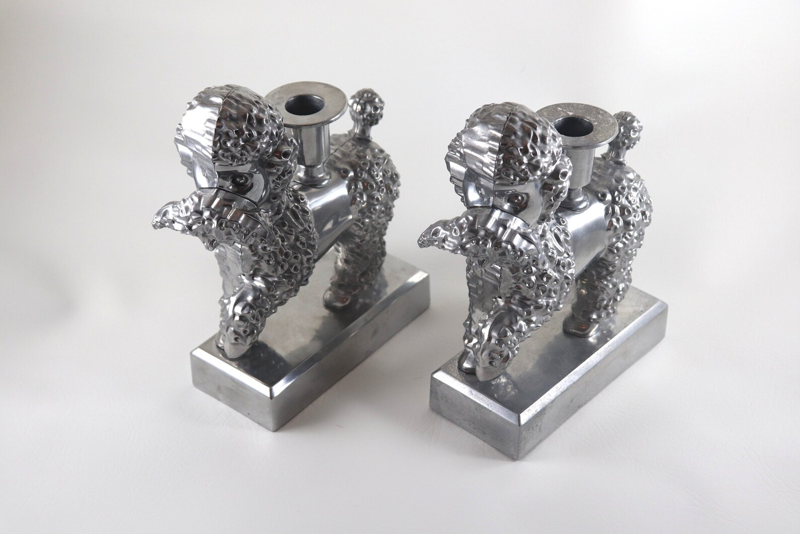 PAIR of IKEA Foremal Standard Poodle Candle Holders Aluminum Etsy