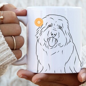 Old English Sheepdog gift mug dog mom gift for her dog mum gifts pet portrait dog dad Old English Sheepdog mom owner dog lover gift décor