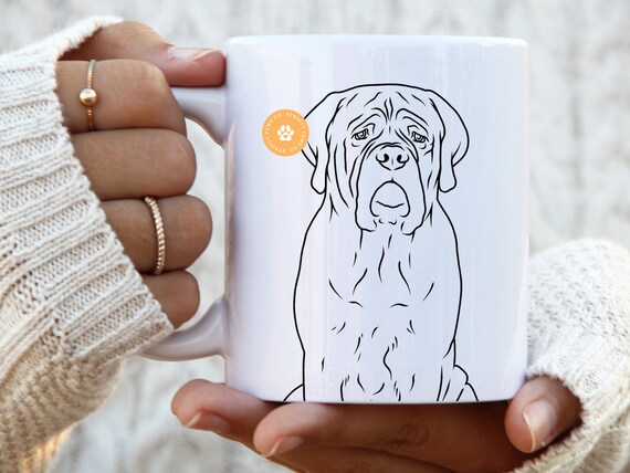 English Mastiff Mug Dog Mom Gift for Her Dog Mum Gifts Pet Portrait Dog Dad English Mastiff Mom Dog Owner Dog Print Dog Gift Dog Decor Mug Etsy