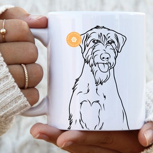 Irischer Wolfshund Becher Hund Mama Geschenk für ihren Hund Mama Geschenke Haustier Portrait Hund Papa Irish Wolfhound Mama Hund Druck Hundeliebhaber Geschenk Hunderasse Dekor Tasse
