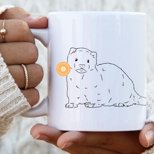 Ferret mom mug gift for her pet portrait Ferret mum Ferret dad owner Ferret gift Ferret lover mum gifts Mother’s day custom gift for mom mug