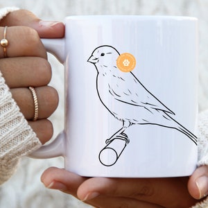 Canary mom mug gift for her pet portrait Canary mum Canary dad owner Canaries gift Canary lover mum gifts Mother’s day custom gift for mom