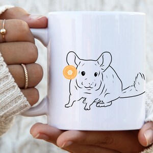 Chinchilla mom mug gift for her pet portrait Chinchilla dad Chinchilla owner Chinchilla gift Chinchilla lover mum gifts custom gift for mom