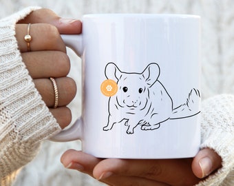Chinchilla mom mug gift for her pet portrait Chinchilla dad Chinchilla owner Chinchilla gift Chinchilla lover mum gifts custom gift for mom