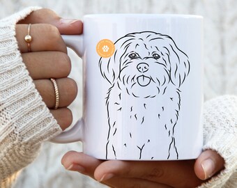 Maltese Shih Tzu gift mug dog mom gift for her dog mum gifts pet portrait dog dad Maltese Shih Tzu mom dog owner dog print dog lover gift