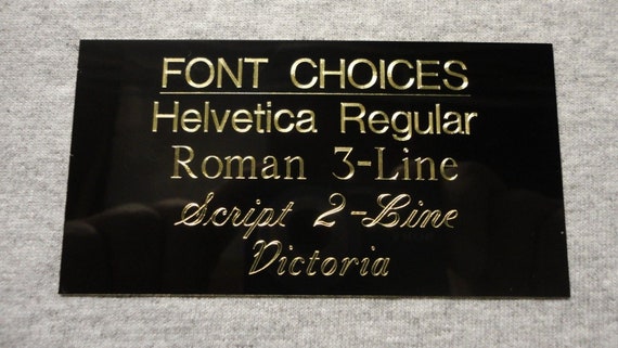 1x3 Custom Engraved Round Corner Brass Plate W/2 Mounting