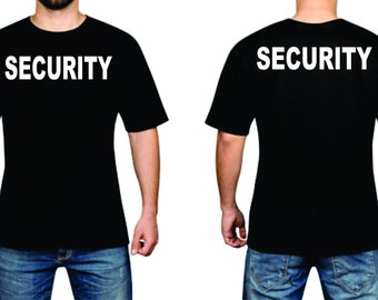 Security, Event Staff, or Police T-Shirts S-4X Free Shipping