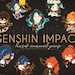 Genshin Impact Hard Enamel Pins - Zhongli Childe Xiao Diluc Kaeya 